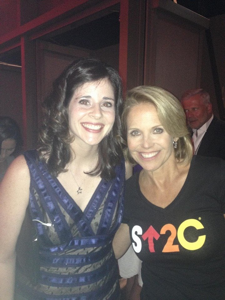 danielle-meeting-katie-couric-su2c-colon-cancer-survivor